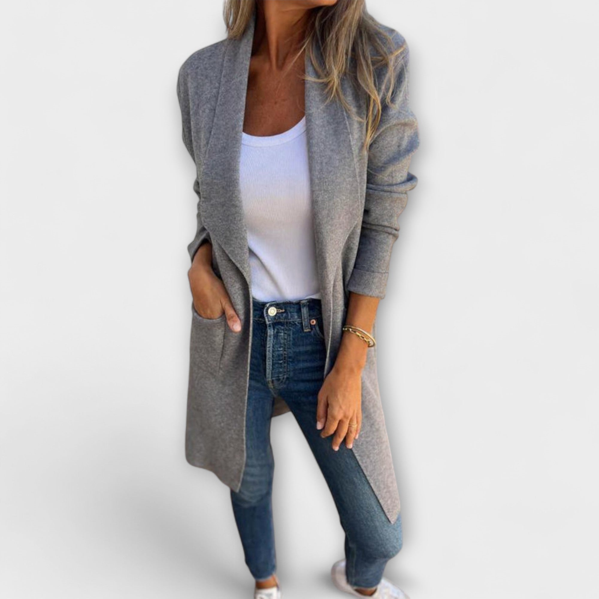 ELIANE | ELEGANT LONGLINE CARDIGAN