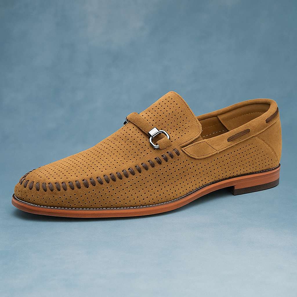 Elegant Suede Slip-On Loafers | Orthopedic Comfort & Timeless Styl