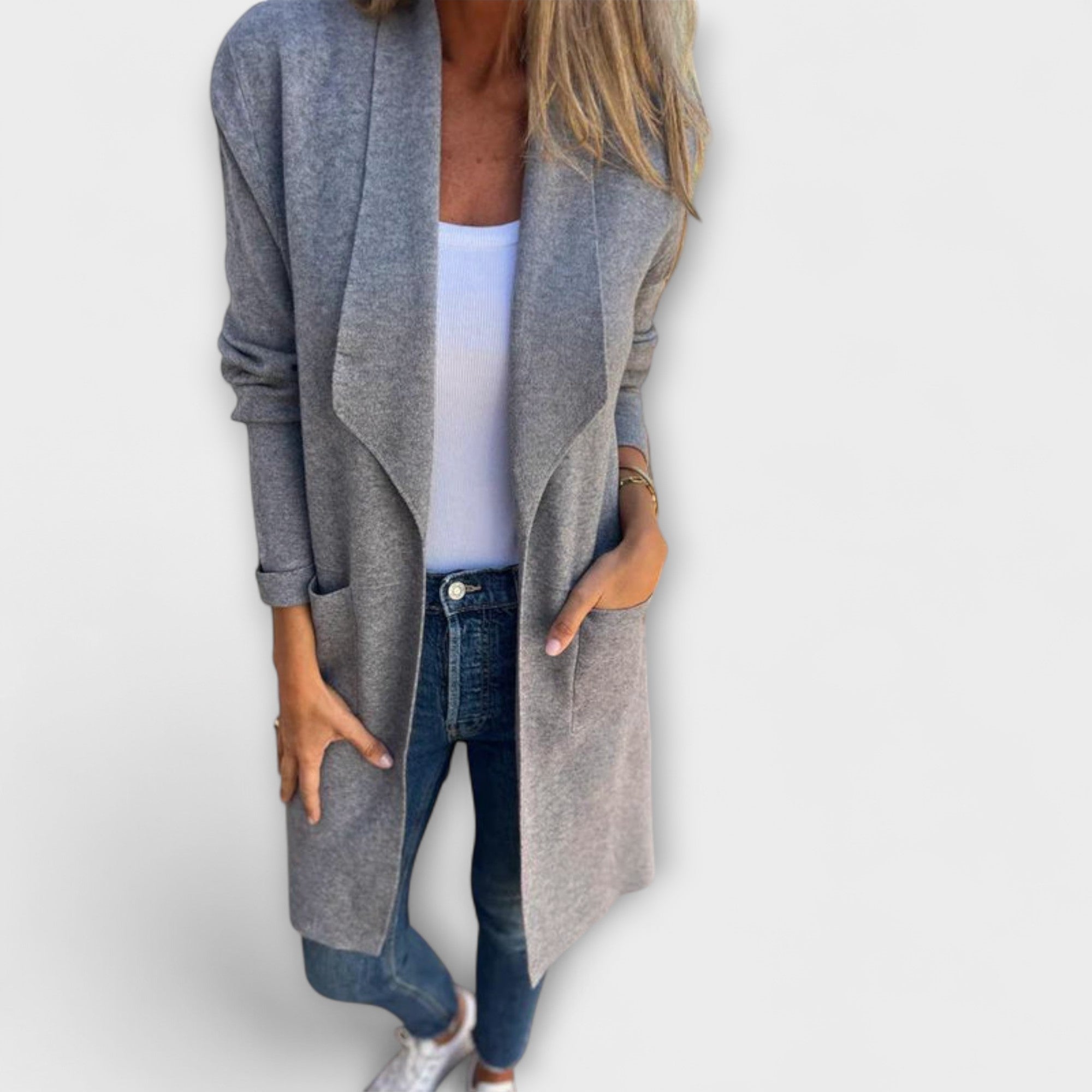ELIANE | ELEGANT LONGLINE CARDIGAN
