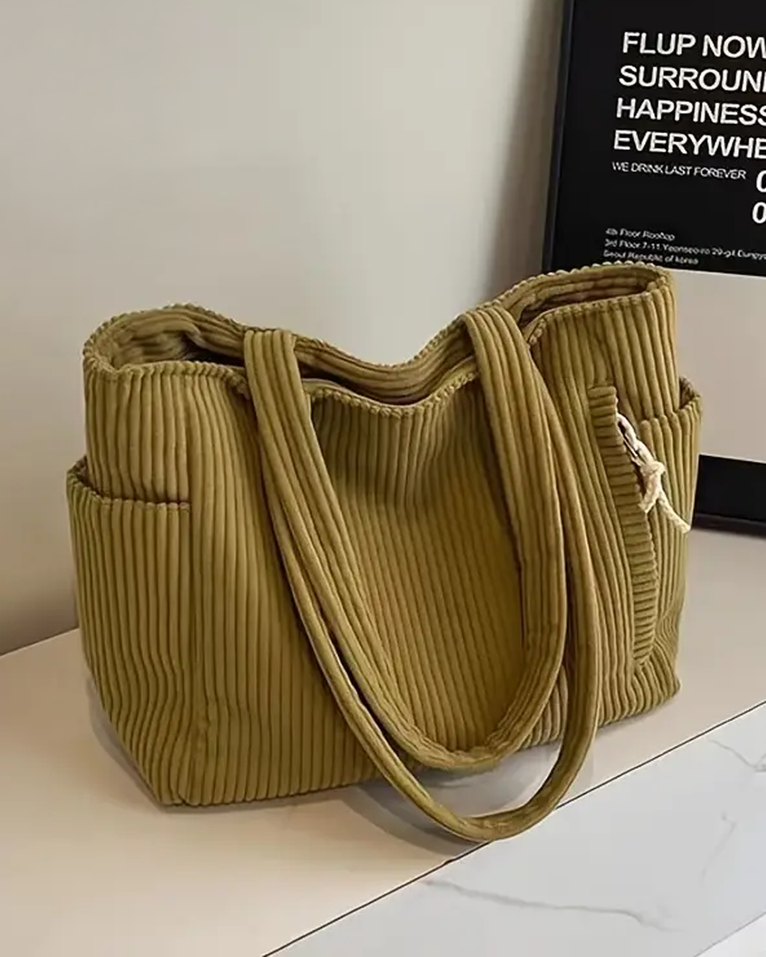 Structured Cord Tote Bag | Elegant Everyday Essential