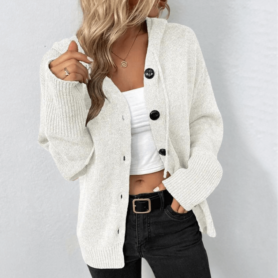 OLLIE | COSY KNITTED CARDIGAN WITH BUTTONS