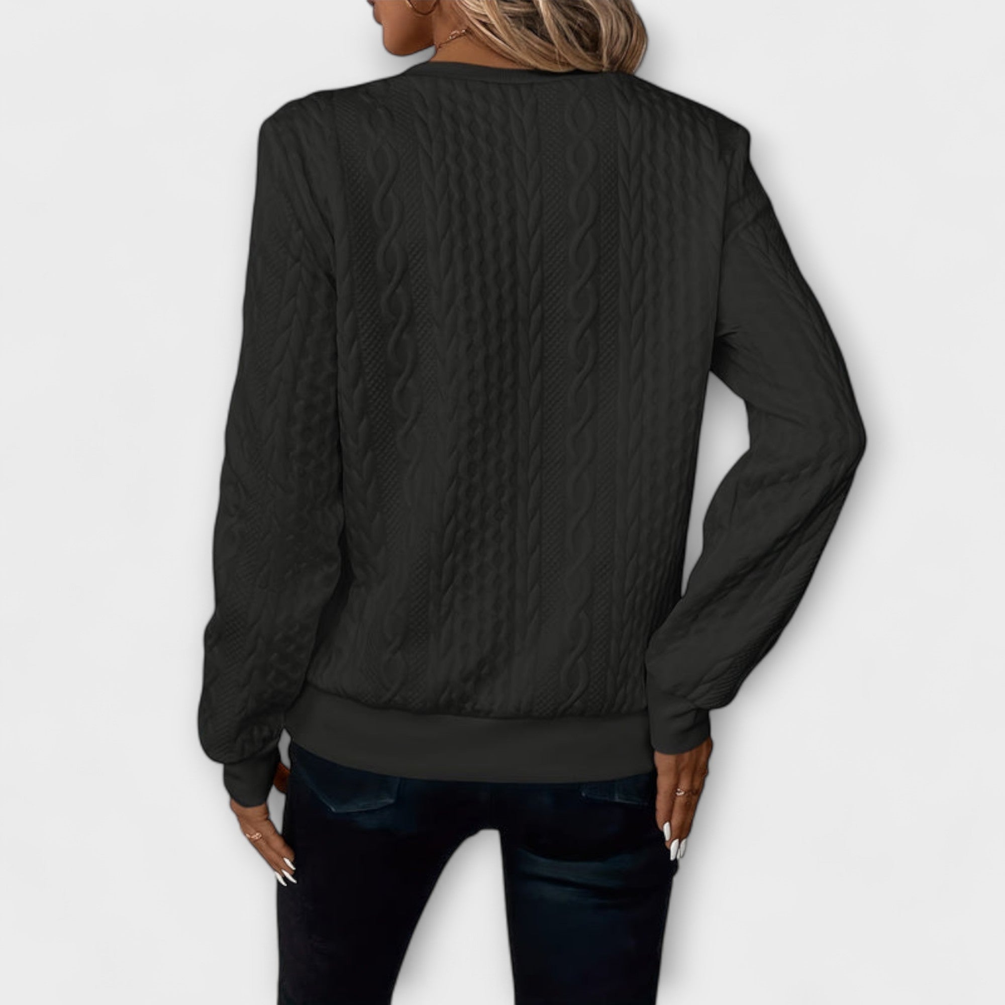 JOY | CHIC ELEGANT KNIT ZIP-UP SWEATER