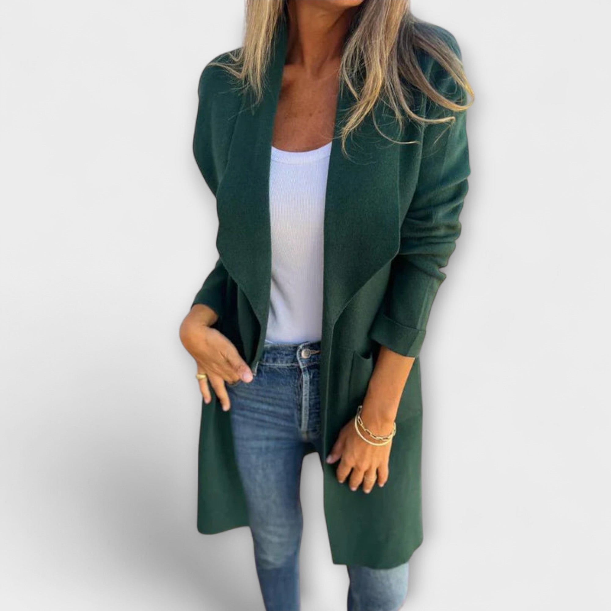 ELIANE | ELEGANT LONGLINE CARDIGAN