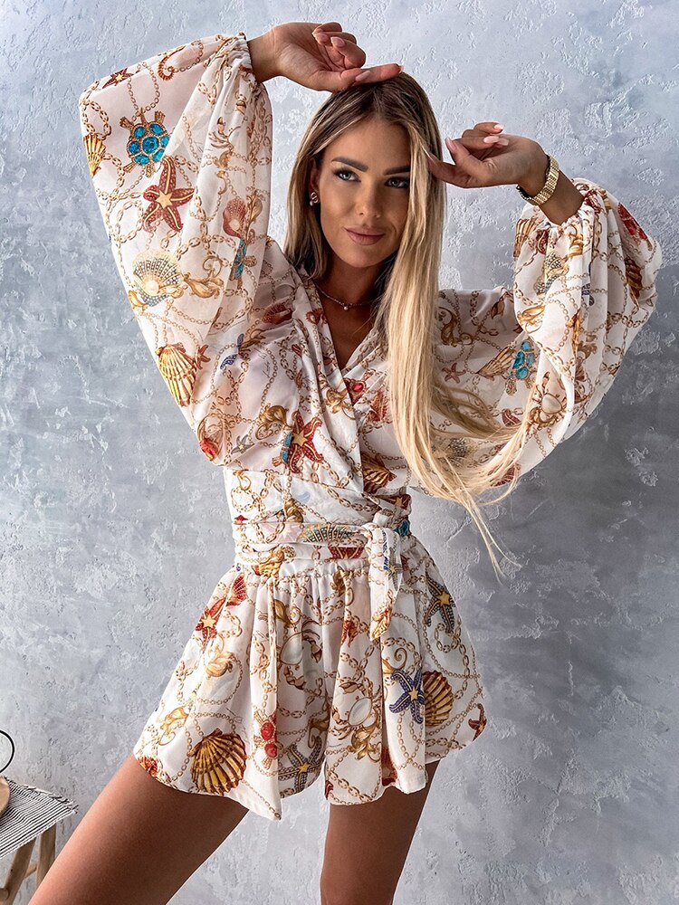 Ivy | Women's Stylish Flowy Two-Piece Shorts and Blouse Summer Set