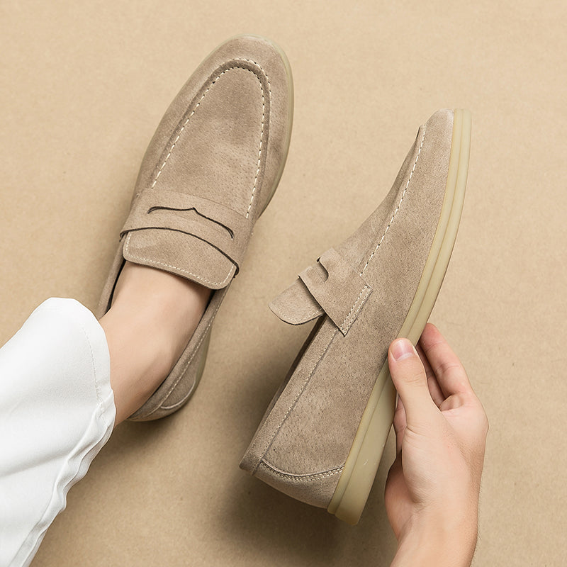 Classic Suede Slip-On Loafers | Orthopedic Comfort for Everyday Wear
