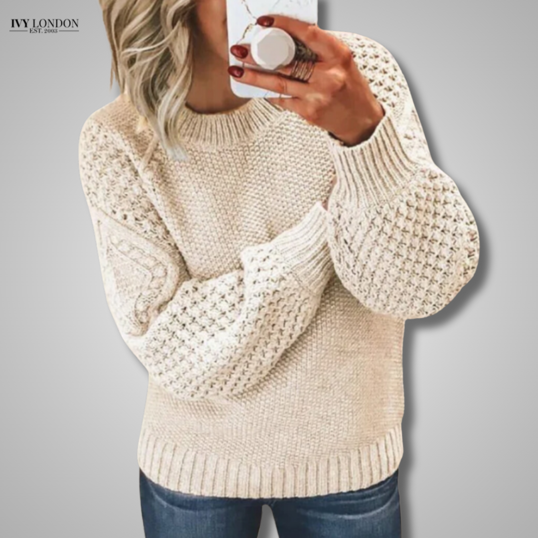 DANIELLE | VINTAGE KNITTED SWEATER WITH TUMMY COVERAGE