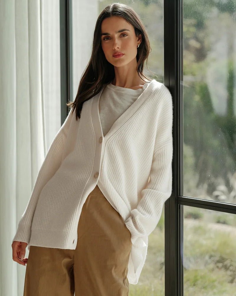 RINA | ELEGANT BREEZY BUTTONED CARDIGAN WITH TUMMY COVERAGE