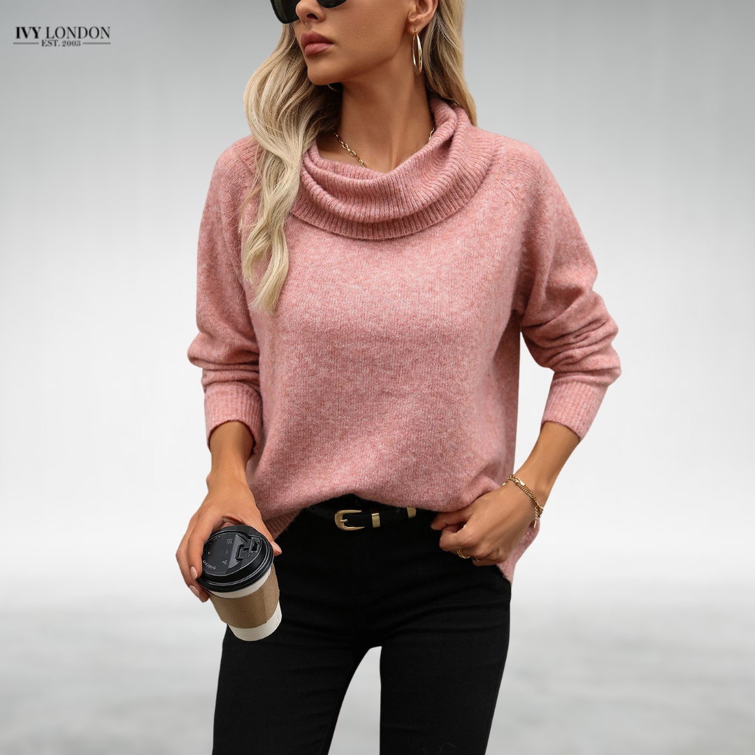 JINNY | ELEGANT COWL NECK JUMPER WITH TUMMY COVERAGE