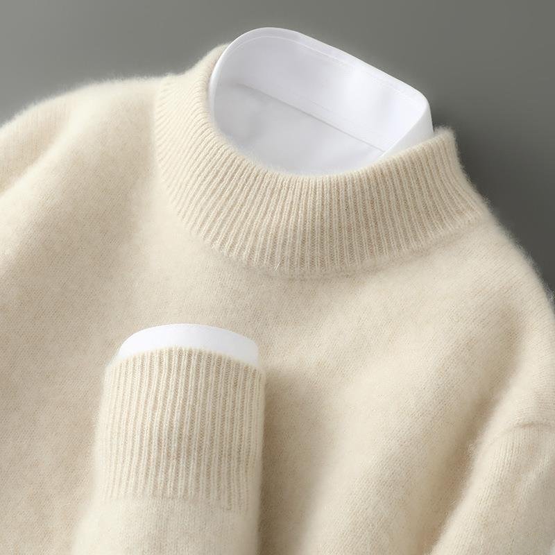 ELARA | PURE CASHMERE MOCK NECK KNIT