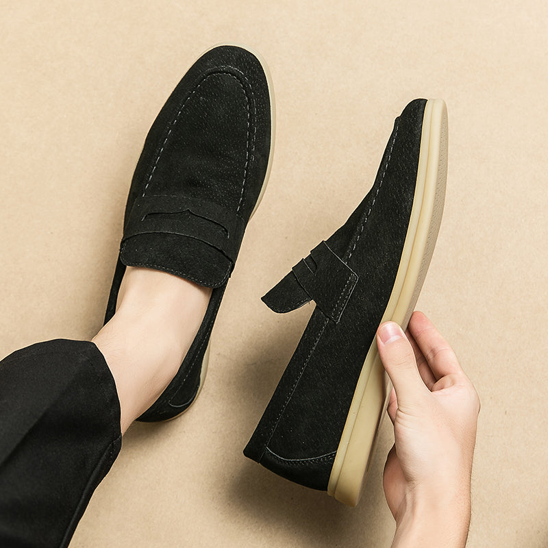 Classic Suede Slip-On Loafers | Orthopedic Comfort for Everyday Wear