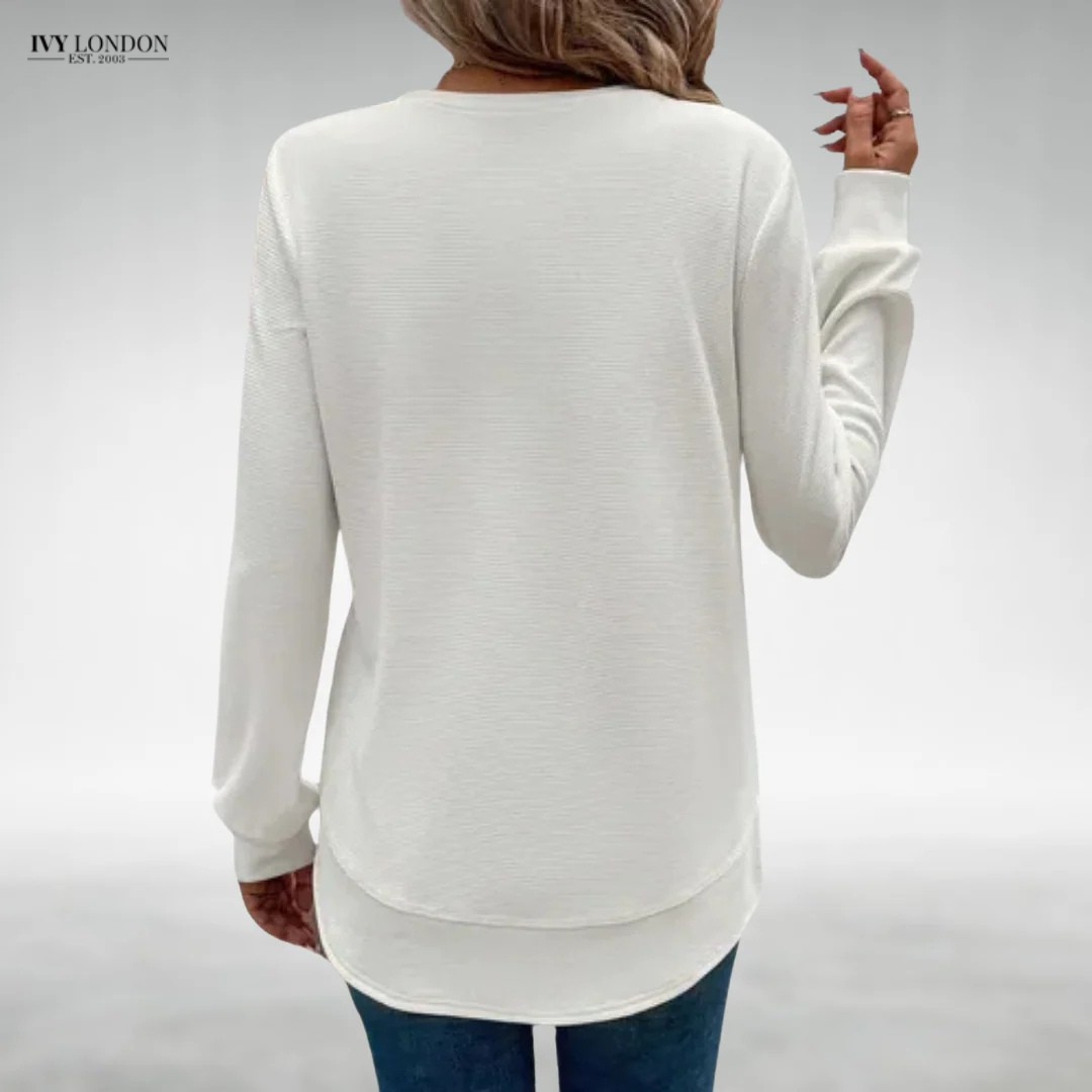 NELA | COMFY LONG SLEEVE TOP WITH TUMMY COVERAGE