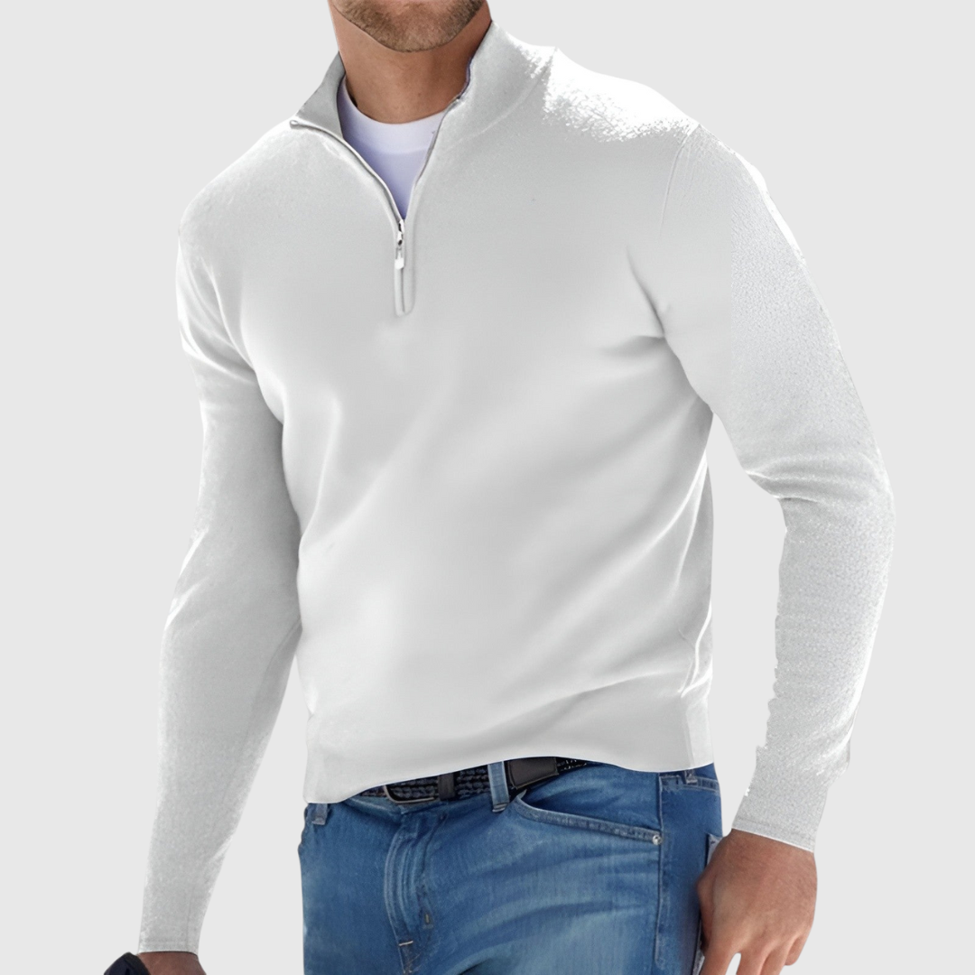 Adrian™ Zip-Up Pullover | Refined Warmth & Timeless Style