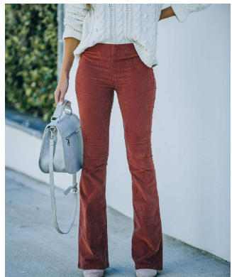High-Rise Corduroy Flares | Retro Comfort with Modern Style