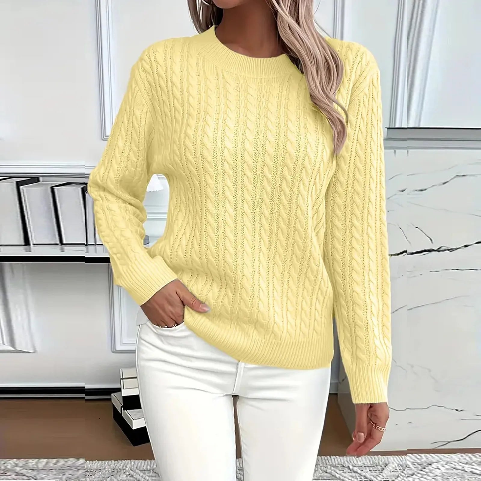 DAWN | LIGHTWEIGHT LONG-SLEEVE KNIT SWEATER