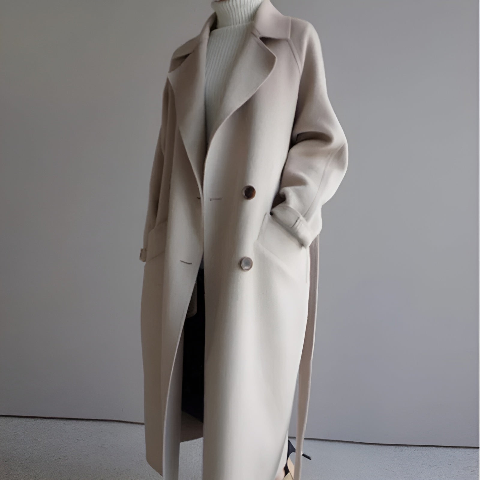 LILY | ELEGANT WINTER COAT WITH TUMMY COVERAGE
