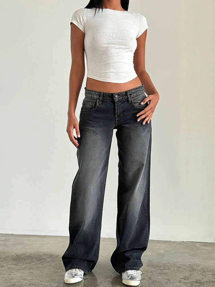 Vintage Baggy Jeans | Relaxed High-Waist Fit with Retro Charm