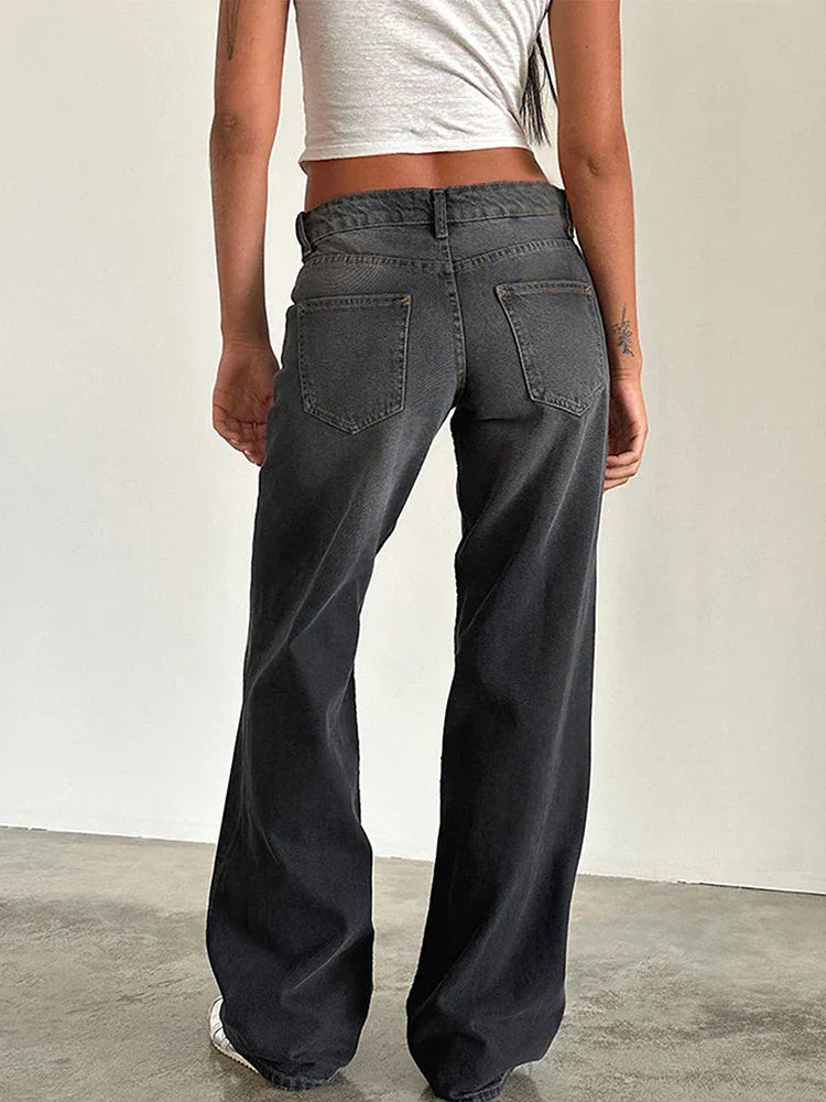 Vintage Baggy Jeans | Relaxed High-Waist Fit with Retro Charm