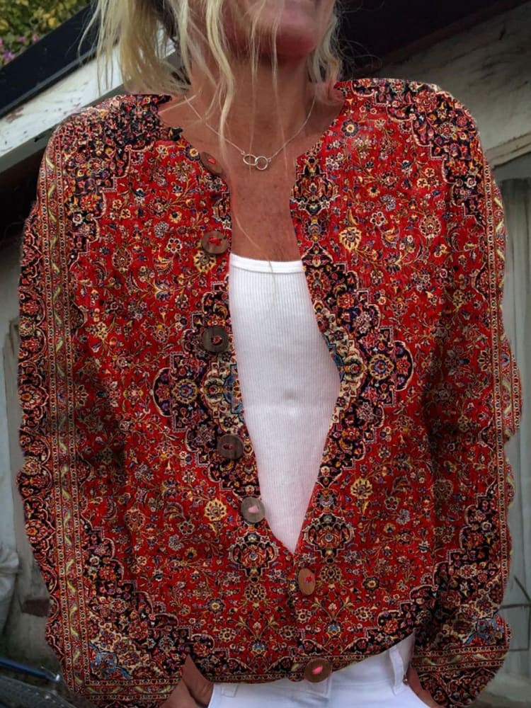 CLAIRE | VINTAGE ART COSY LONG SLEEVE SWEATER