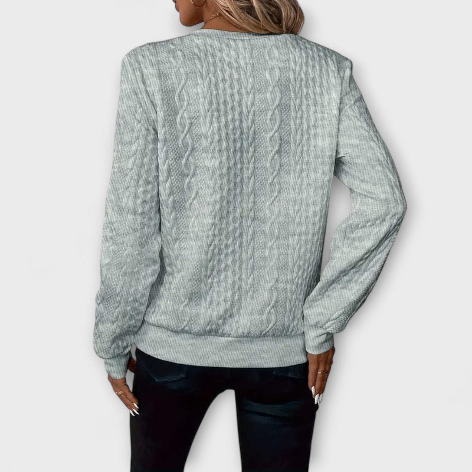 JOY | CHIC ELEGANT KNIT ZIP-UP SWEATER