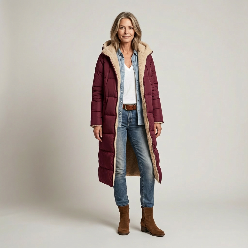 AMELIA | REVERSIBLE ELEGANT LONG COAT
