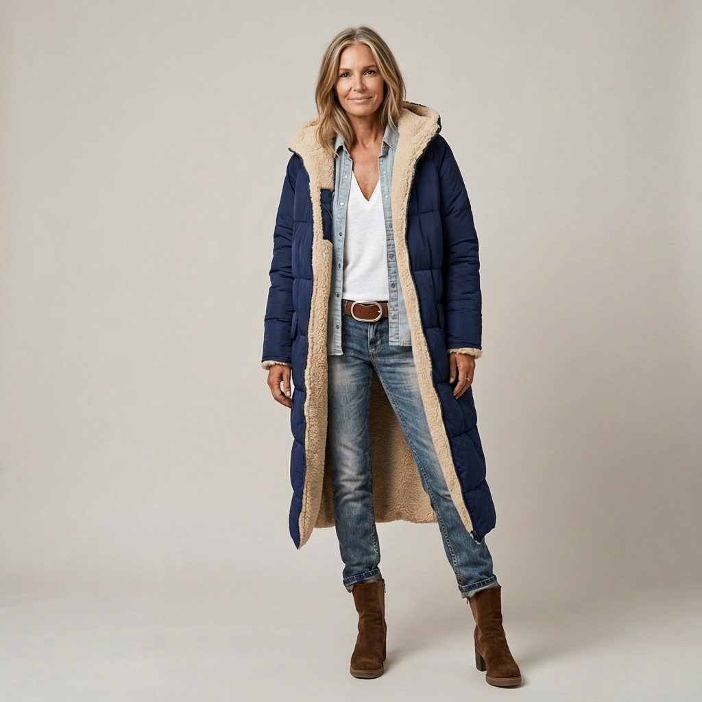 AMELIA | REVERSIBLE ELEGANT LONG COAT