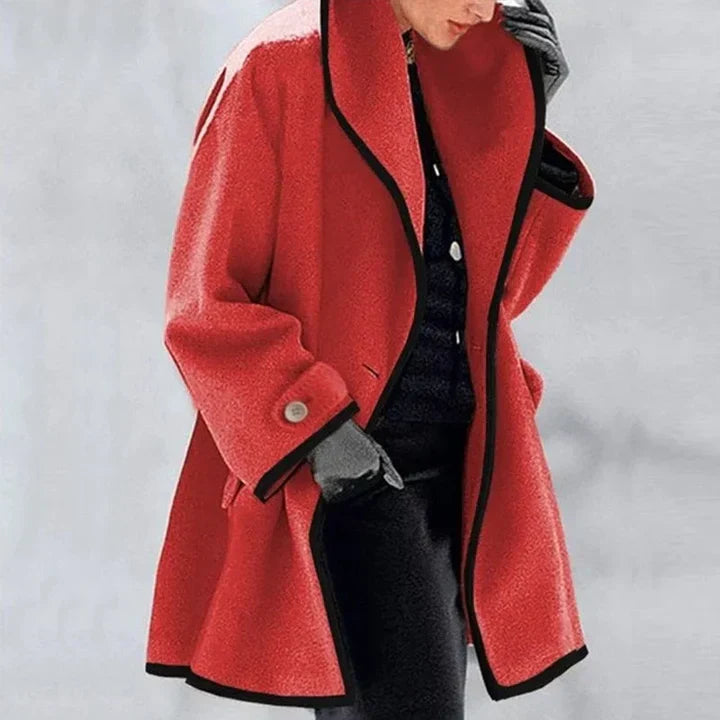 MOIRA | STYLISH DOUBLE-BREASTED WOOL COAT