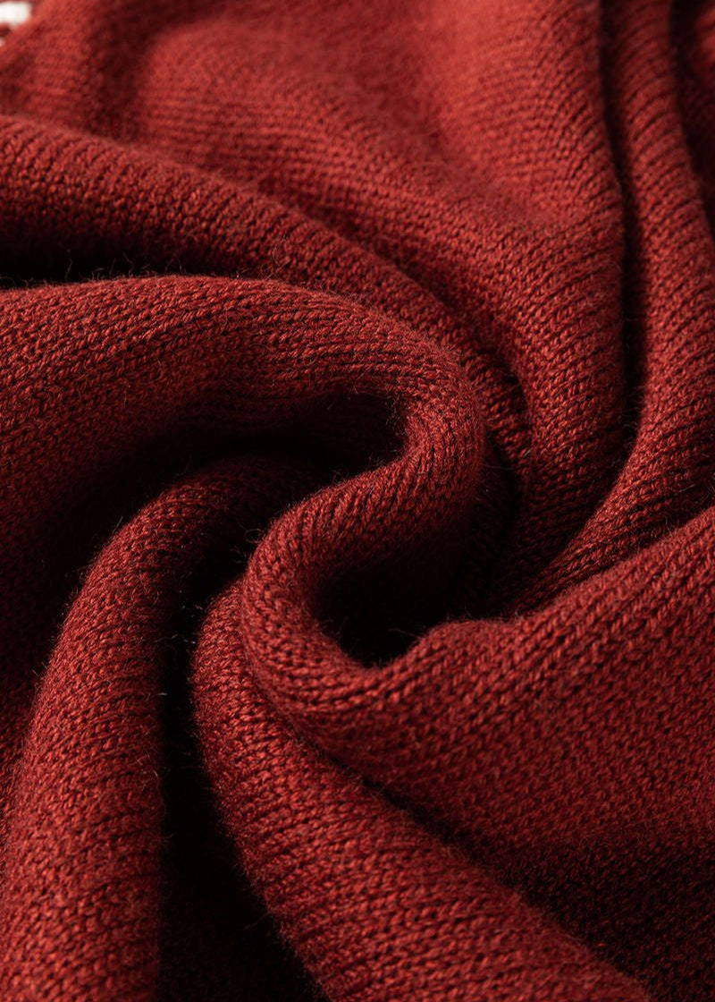 MARISA | CHIC CONTRAST SWEATER WITH TUMMY COVERAGE