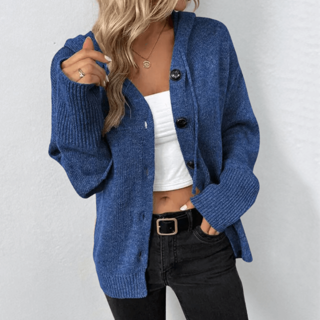 OLLIE | COSY KNITTED CARDIGAN WITH BUTTONS