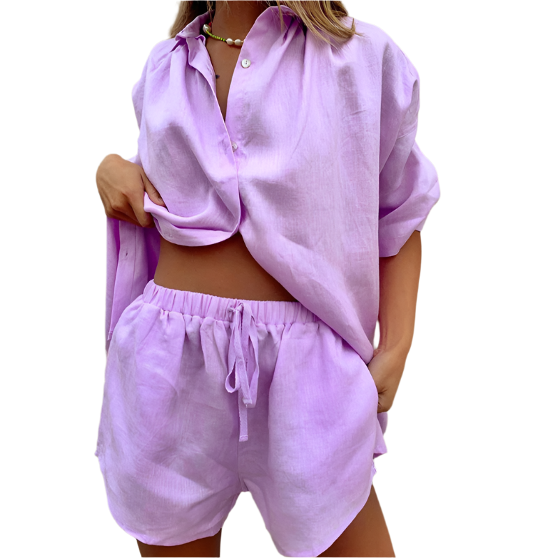 Sorelli | Stylish Two-Piece Cotton Lounge Set