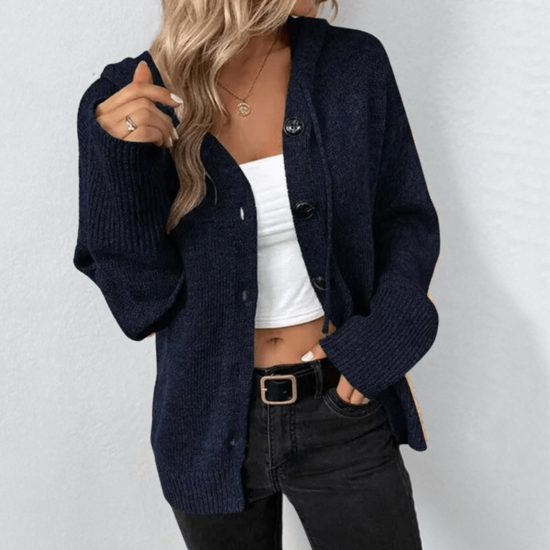 OLLIE | COSY KNITTED CARDIGAN WITH BUTTONS