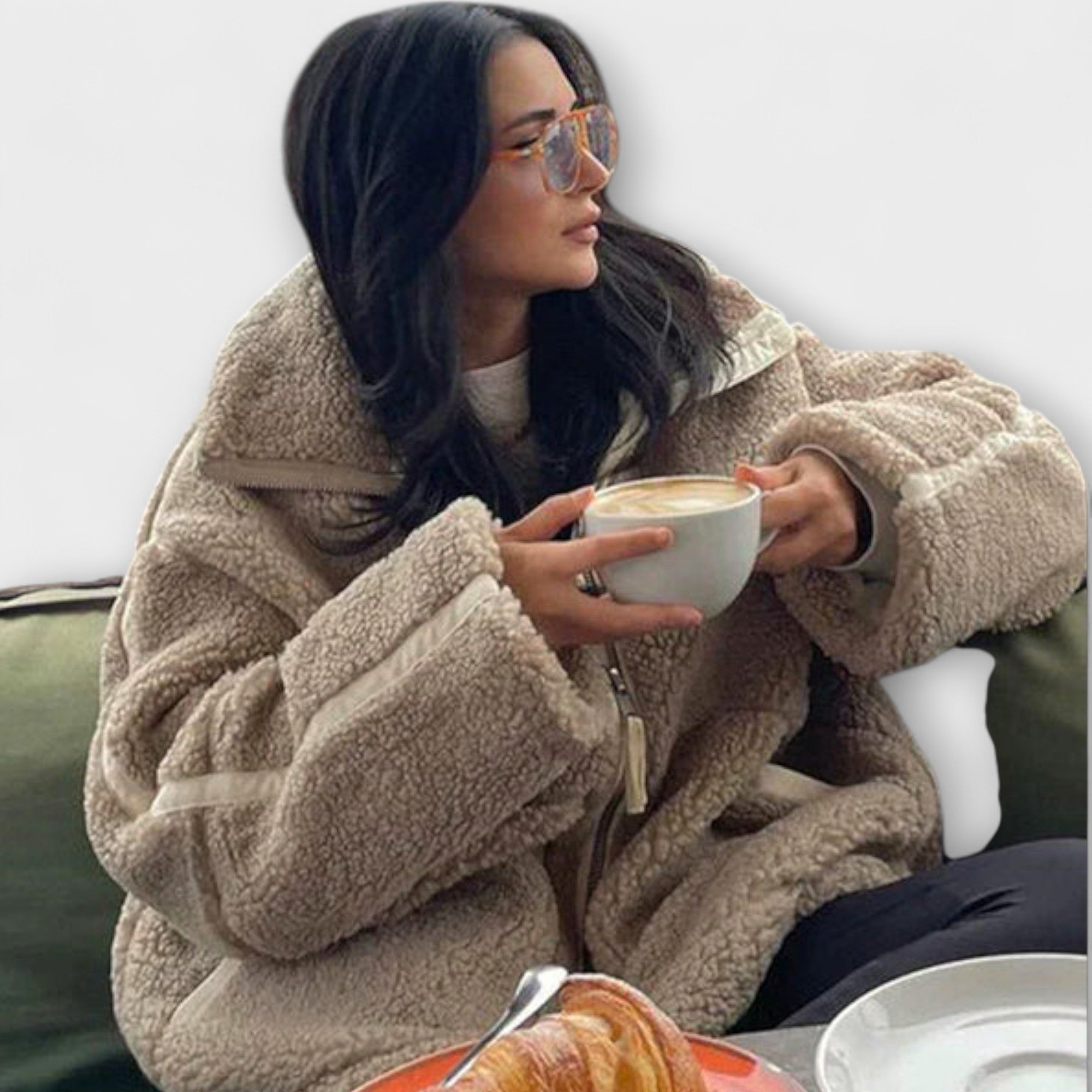 AURORA | COZY LUXURY SHERPA FLEECE JACKET