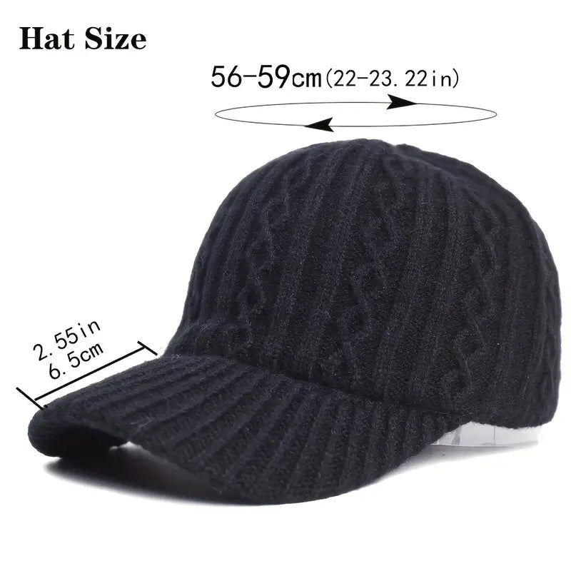 Knitted Baseball Cap | Casual Everyday Comfort