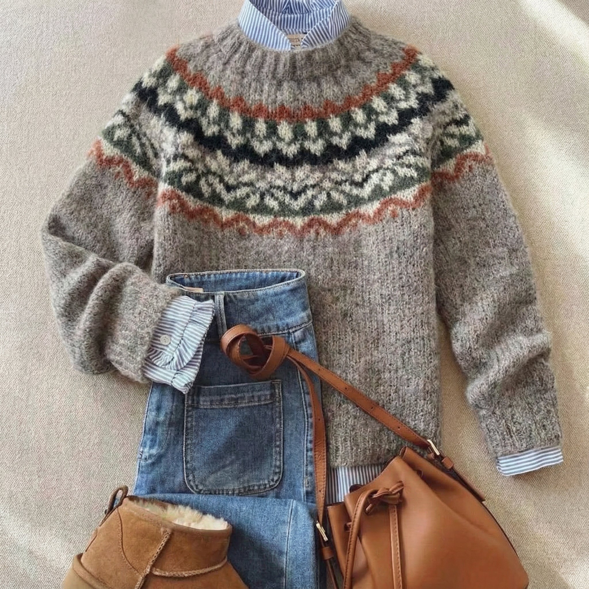 ELEANOR | NORDIC KNIT SWEATER