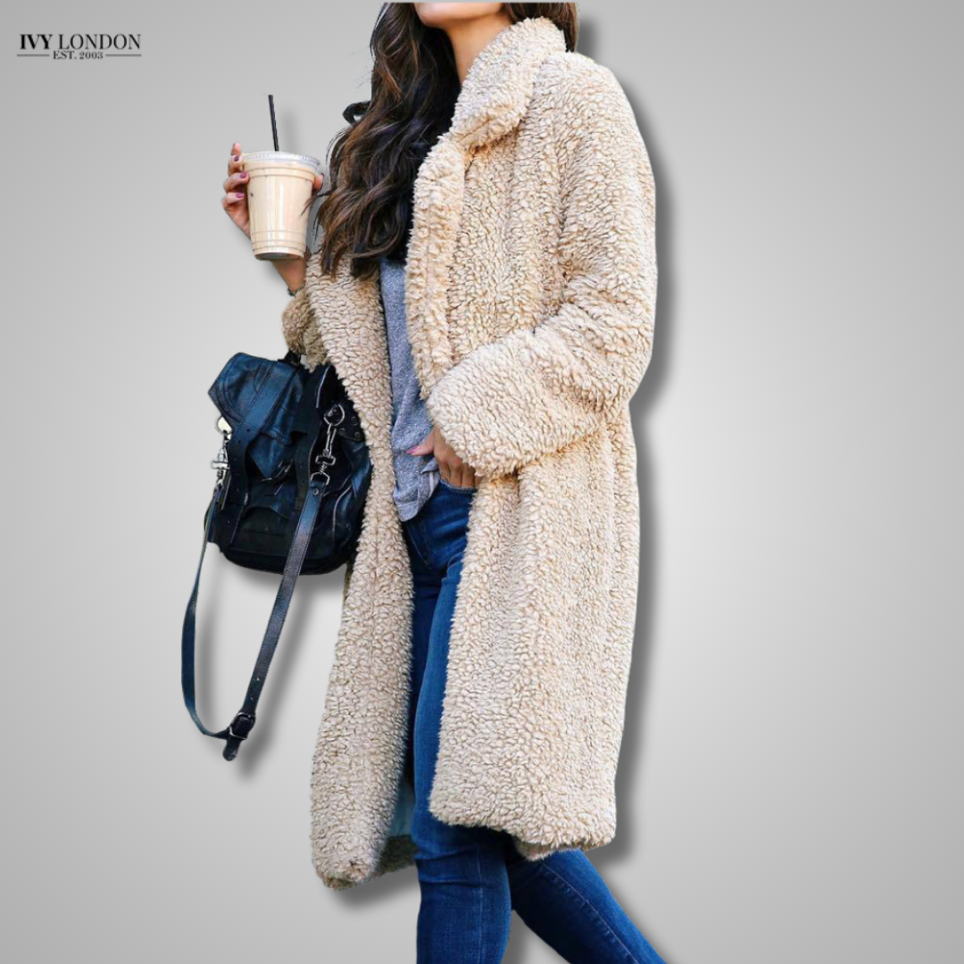 ALLIAH | CHIC LONG PLUSH FLEECE COAT