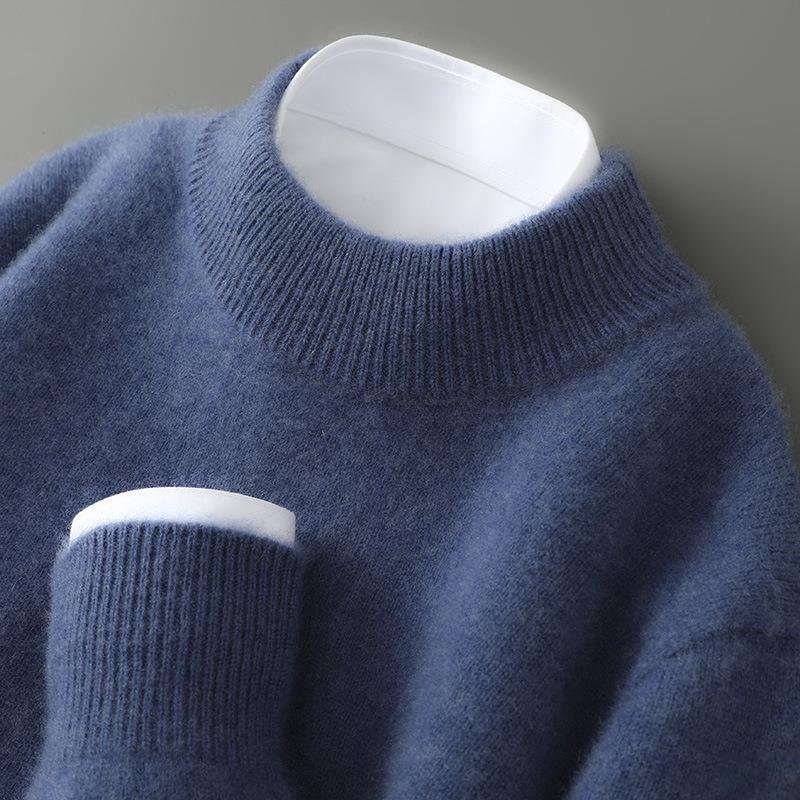 ELARA | PURE CASHMERE MOCK NECK KNIT