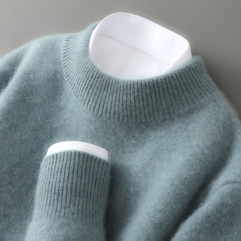 ELARA | PURE CASHMERE MOCK NECK KNIT