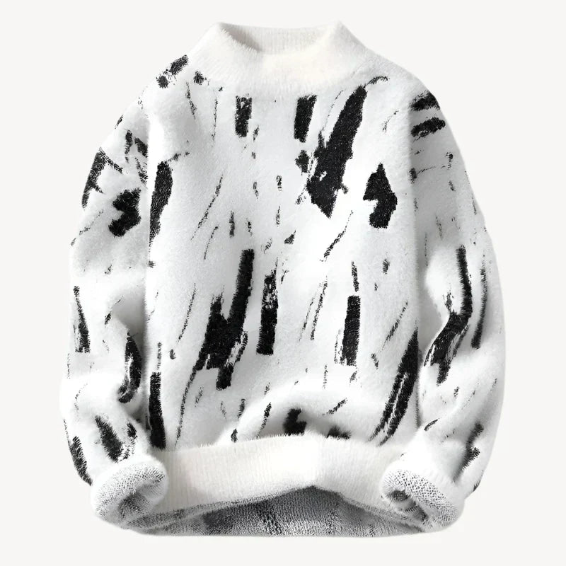 ALANA | ELEGANT WOMEN'S RELAXED-FIT BRUSHSTROKE SWEATER