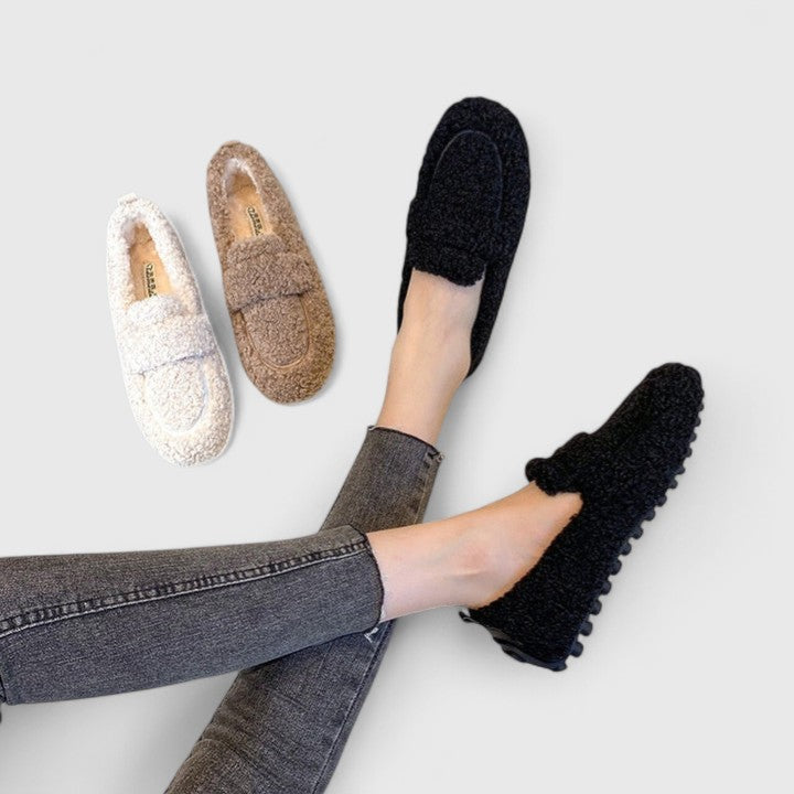 Amelia Solenne Slippers | Home Elegance with Warming Comfort