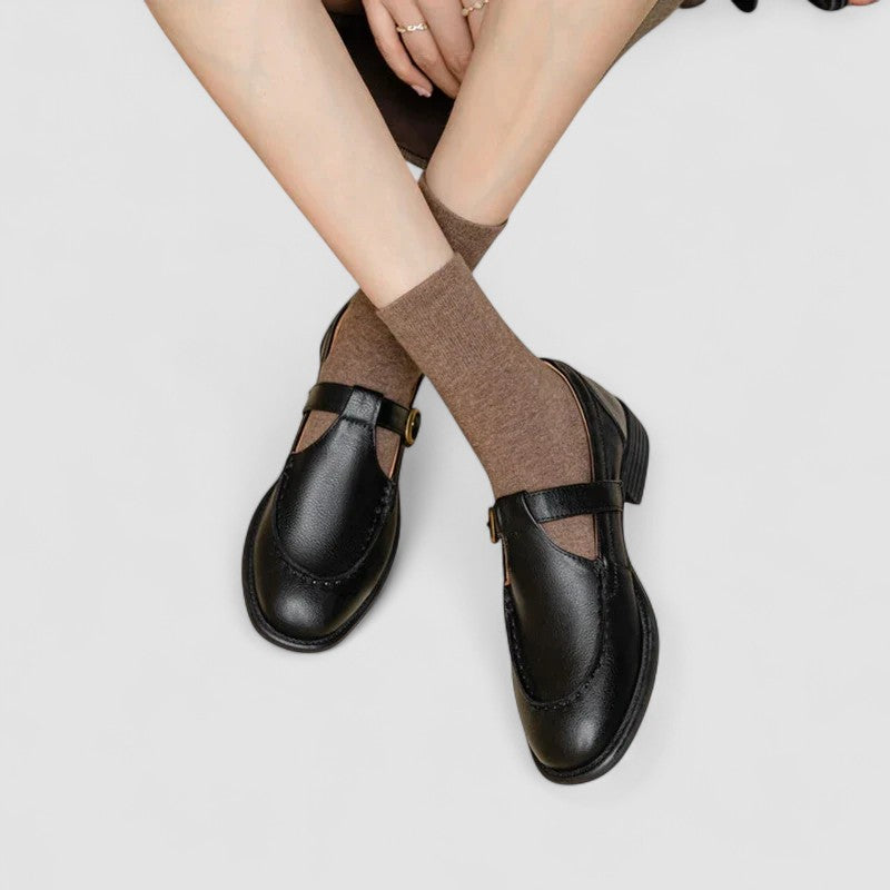 Zhelynne | Orthopedic Square-Toe Mary Jane Shoes