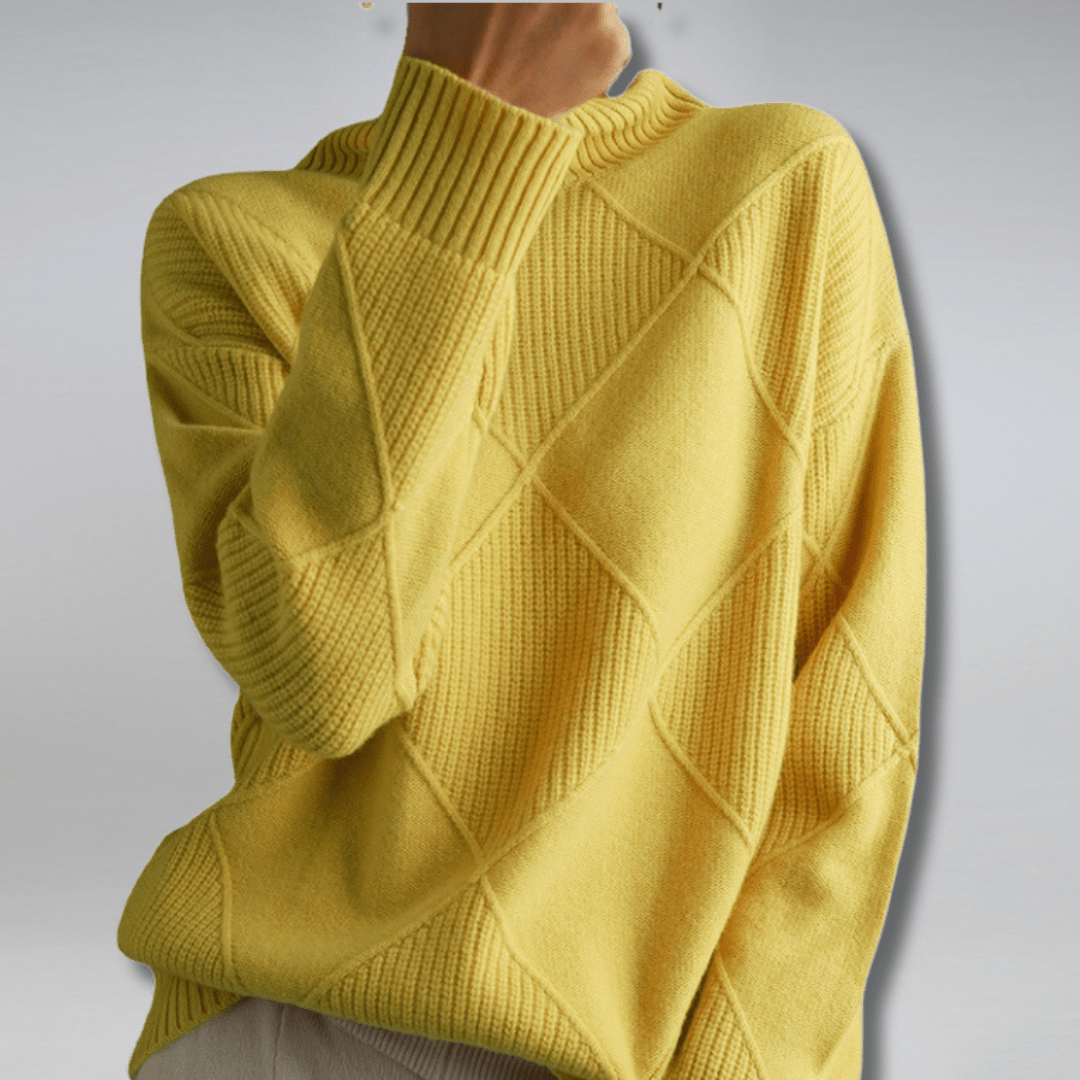 MAXIMA | ELEGANT SOFT CASHMERE TURTLENECK SWEATER