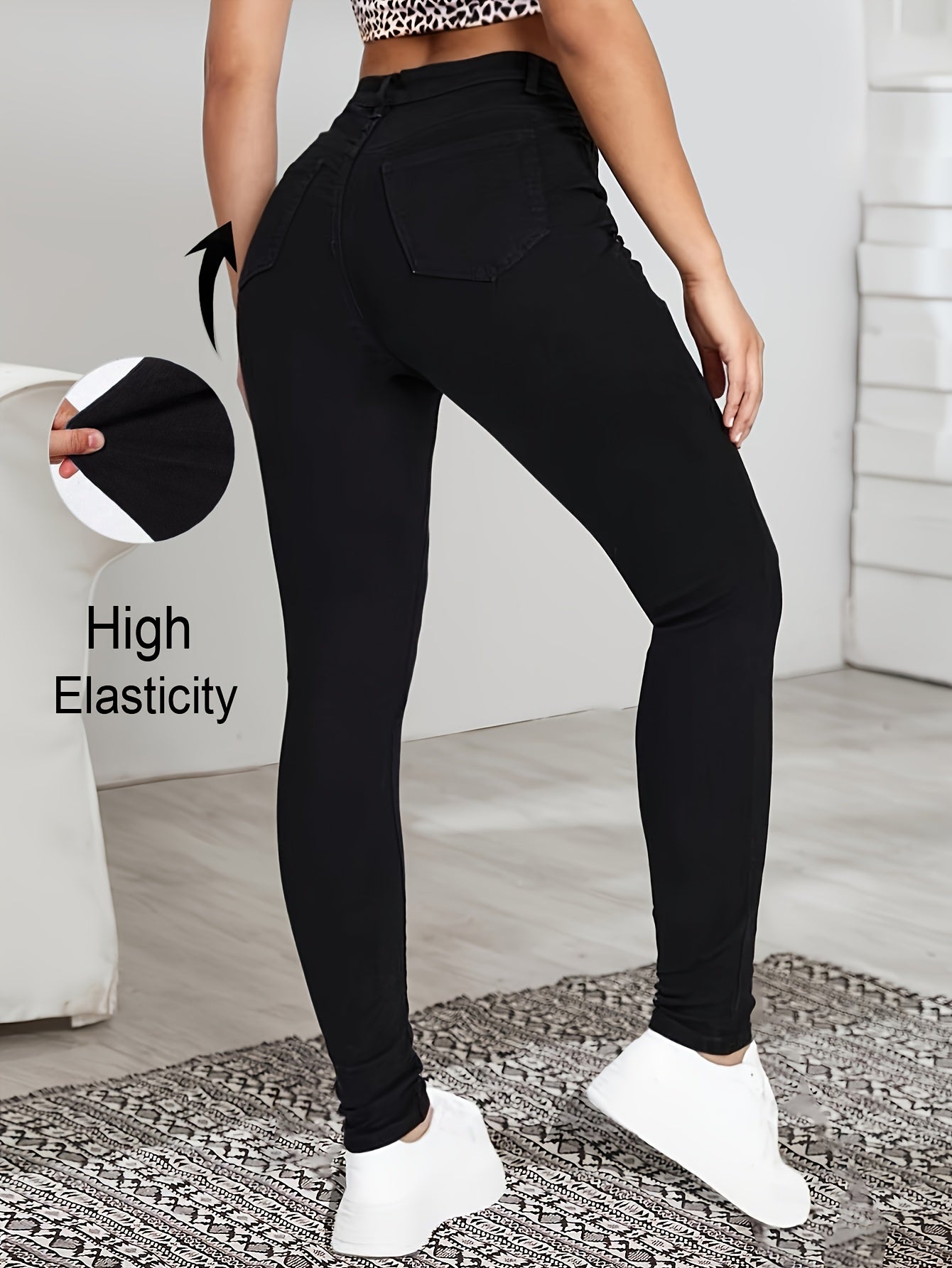 High-Waist Skinny Jeans | Sleek Stretch Fit with All-Day Comfort
