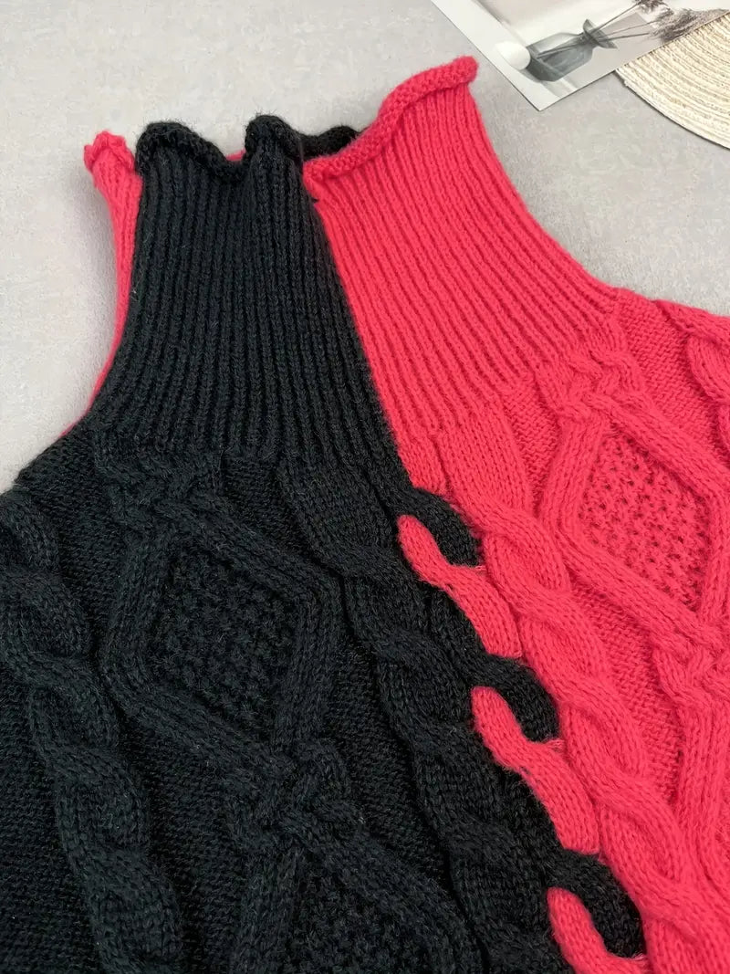 LISE | ELEGANT STRIPED TURTLENECK SWEATER