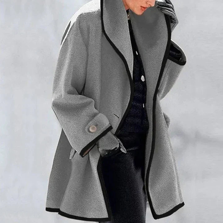 MOIRA | STYLISH DOUBLE-BREASTED WOOL COAT