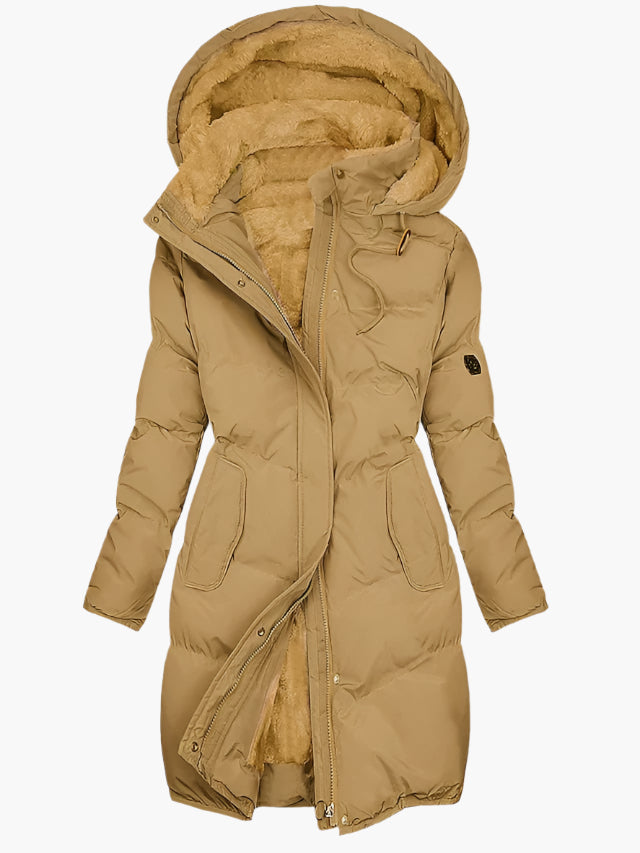 CHLOE | ELEGANT QUILTED HOODED WINTER COAT