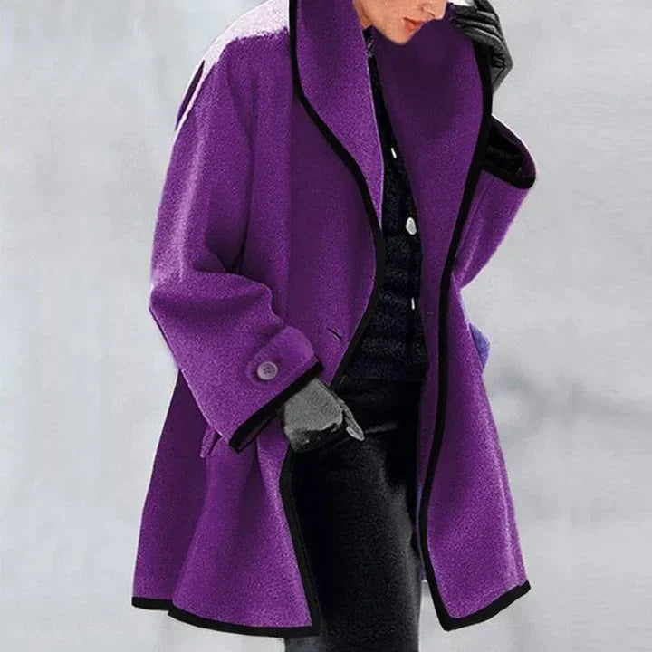 MOIRA | STYLISH DOUBLE-BREASTED WOOL COAT