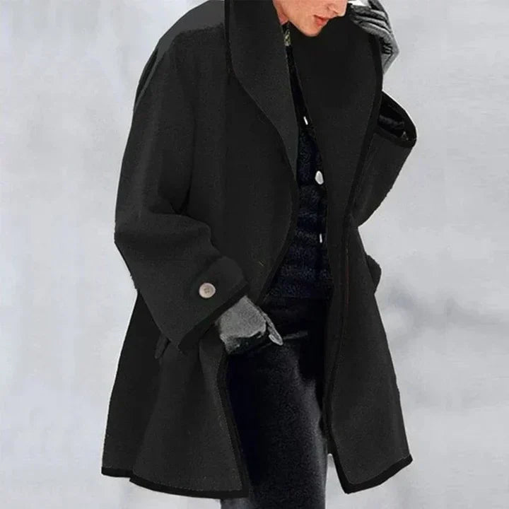 MOIRA | STYLISH DOUBLE-BREASTED WOOL COAT